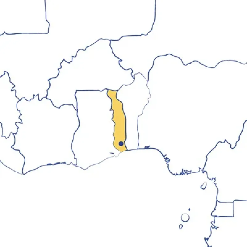 Ospedale di Afagnan - Mappa